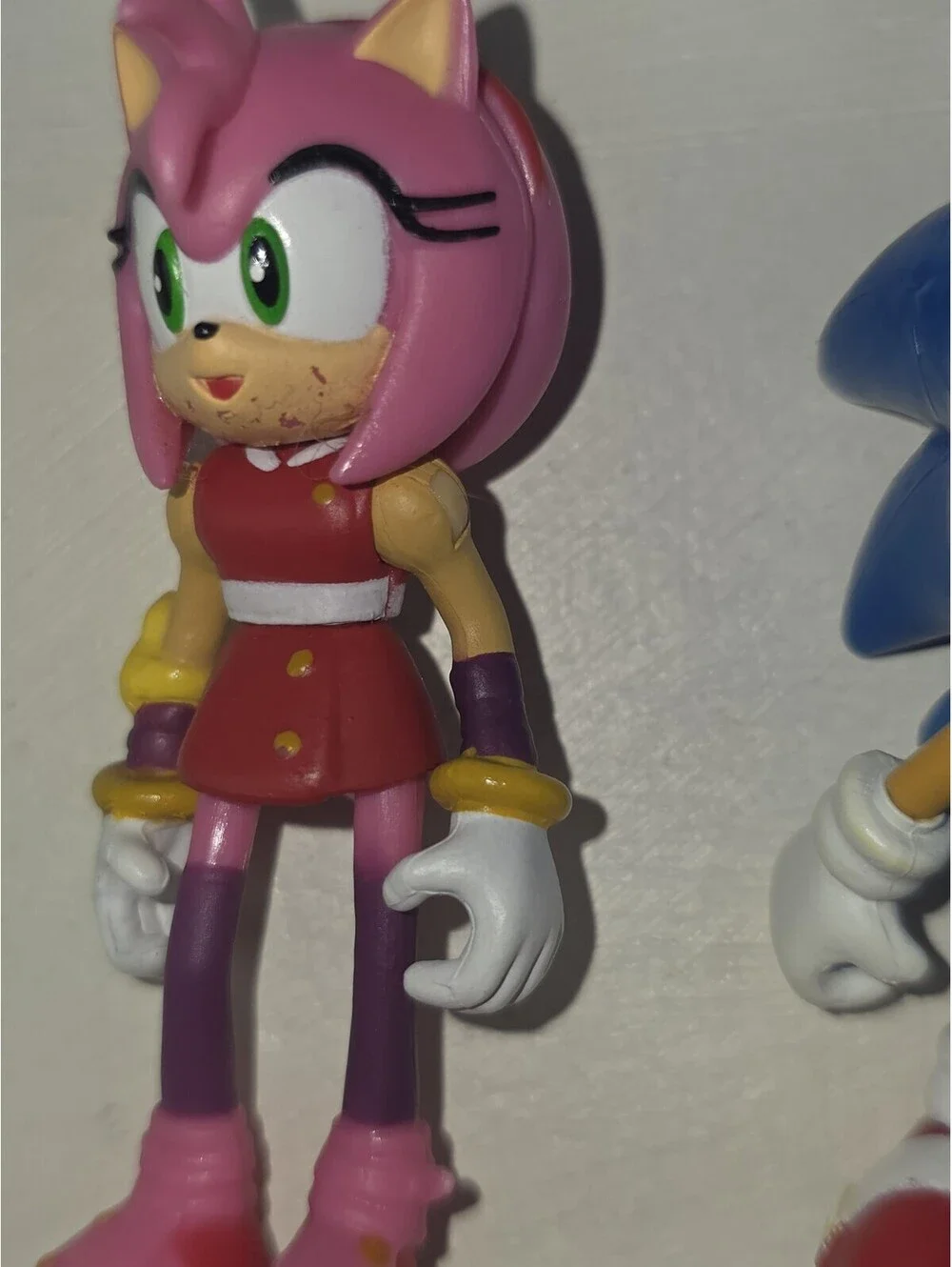 Lot Of Sonic The Hedgehog Amy Rose Tomy Boom Series Figure Sega Poseable 2.5-3
